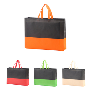 Customized black non woven cloth bag pp nonwoven bag for shopping printed your own logo