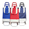 Multifunctional Supermarket Grocery Wheeled Small Folding Groceries Shopping Cart Trolley Bag