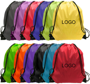 Eco Friendly Polyester 210d Drawstring Bag With Custom Printed Logo