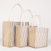 Manufacture Eco-friendly Tote Custom Logo Printed Jute Shopping Bags