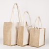 Manufacture Eco-friendly Tote Custom Logo Printed Jute Shopping Bags